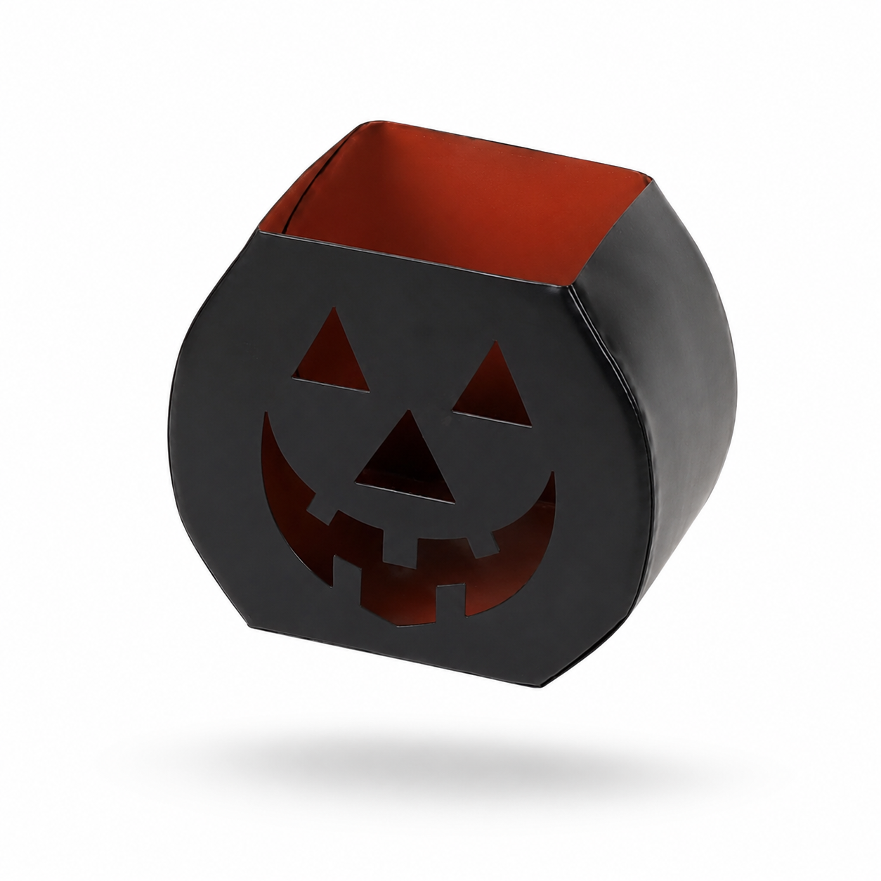 Halloween Pumpkin Metal Candle Holder Lantern