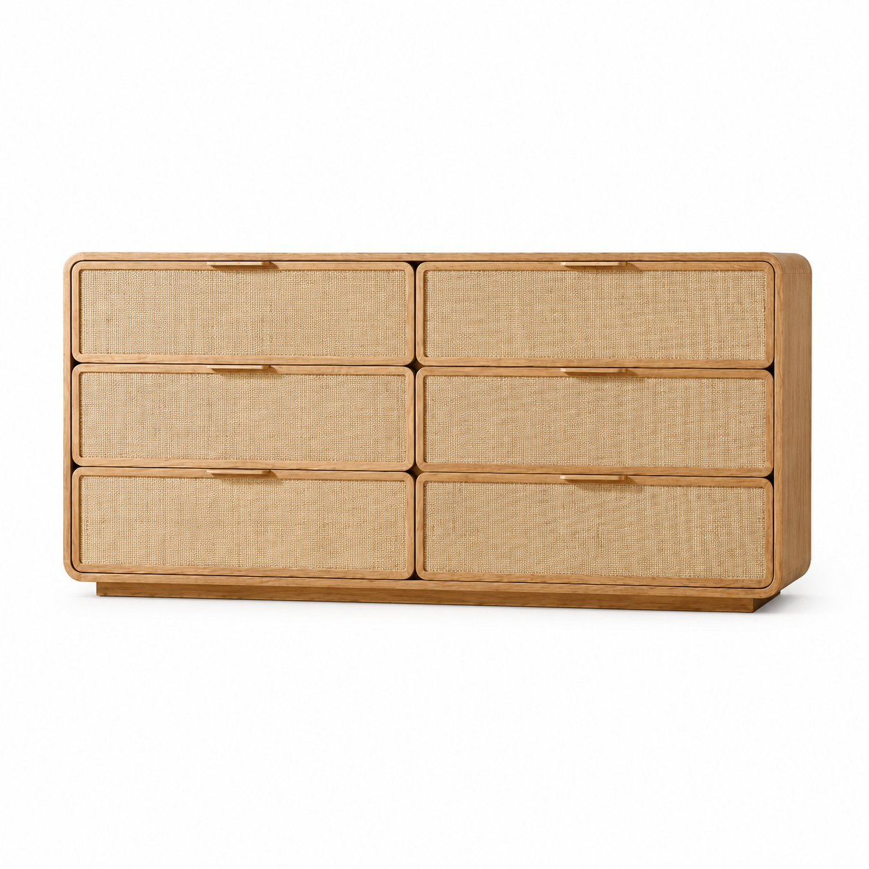 Poppy Cane 6-Drawer Dresser