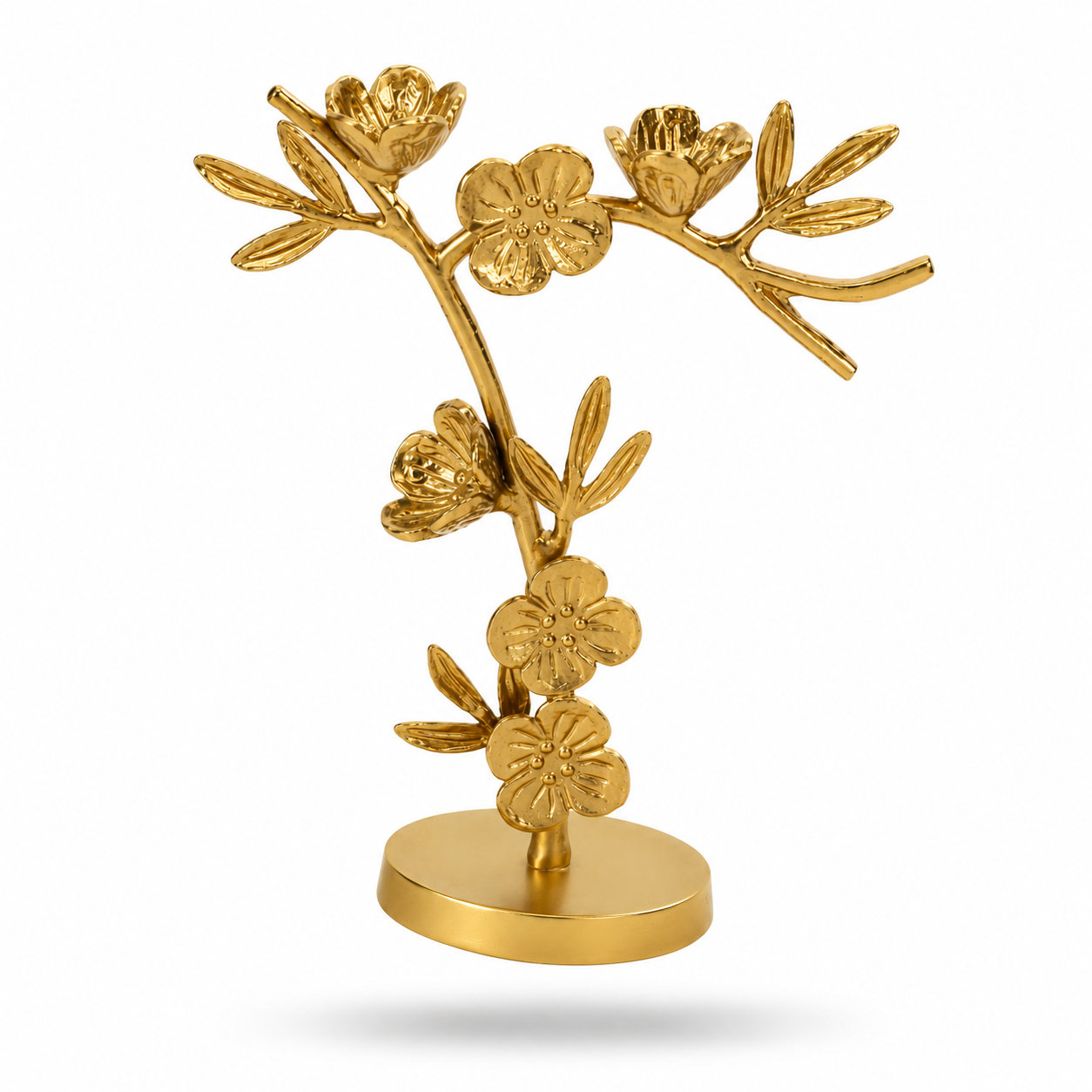Metal Flower Accent Figurine