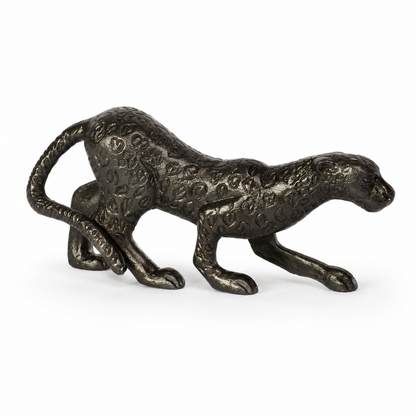 Metal Leopard Showpiece Decor