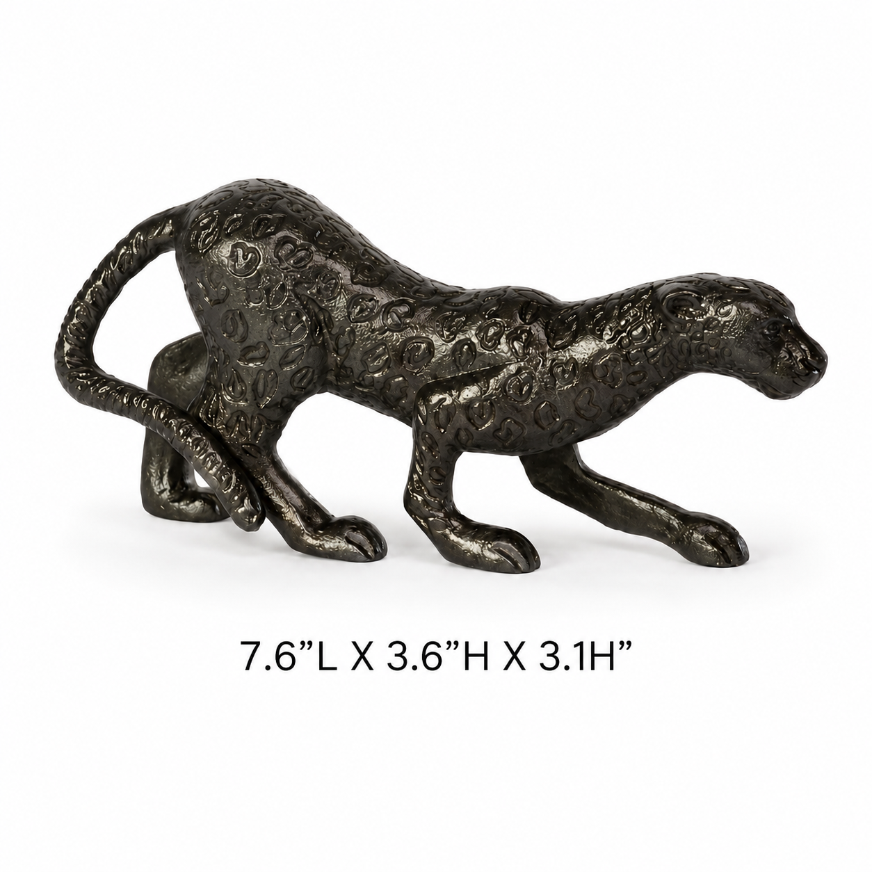 Metal Leopard Showpiece Decor