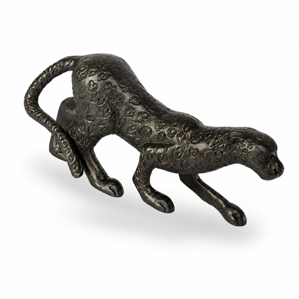 Metal Leopard Showpiece Decor