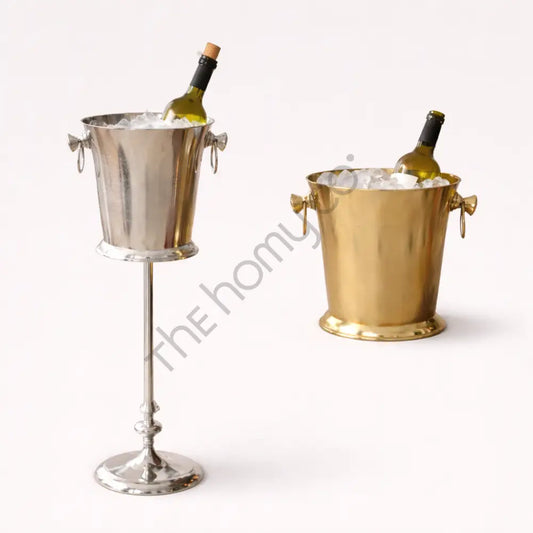 Champagne Ice Bucket with Stand | Wine Cooler for Bar & Entertaining - Bar