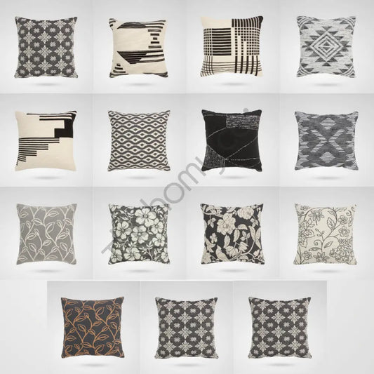 Geometric Throw Cushion – Woven Pillow for Living Room Decor - Cushions