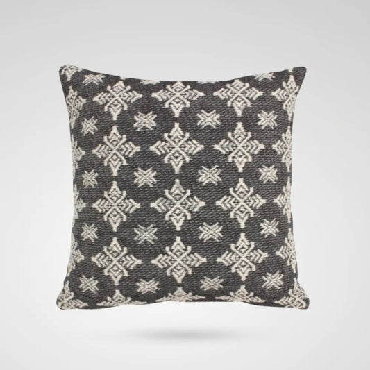 Geometric Throw Cushion – Woven Pillow for Living Room Decor - Cushions