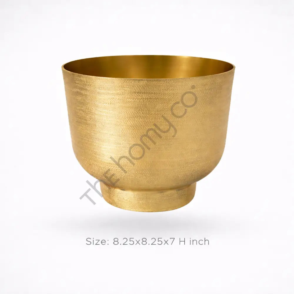 Gold Metal Decorative Bowl | Modern Centerpiece Bowl for Dining Table & Home Decor - Platter