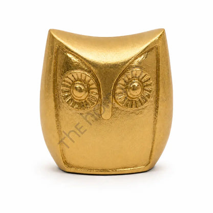 Elegant gold owl shaped decorative bowl and storage dish for home decor.