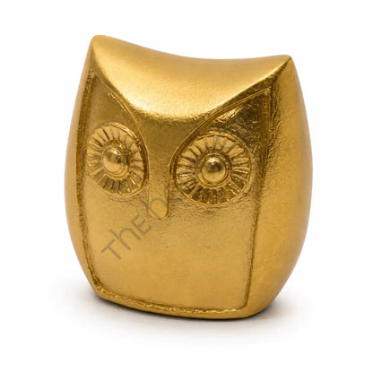 Elegant gold owl shaped decorative bowl and storage dish for home decor. - 3