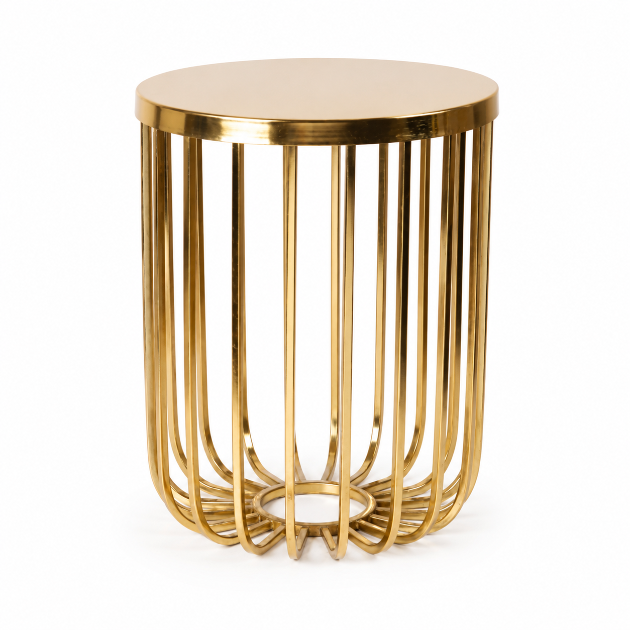 Round Pedestal End Table