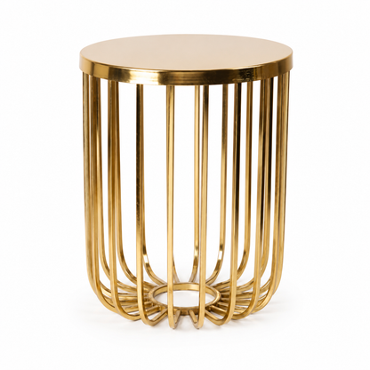 Round Pedestal End Table