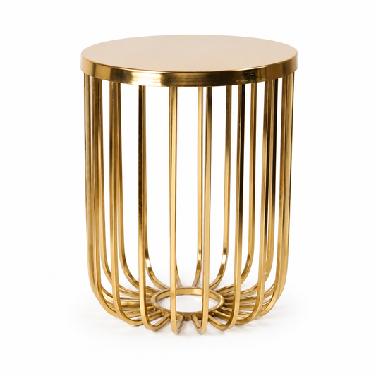 Round Pedestal End Table