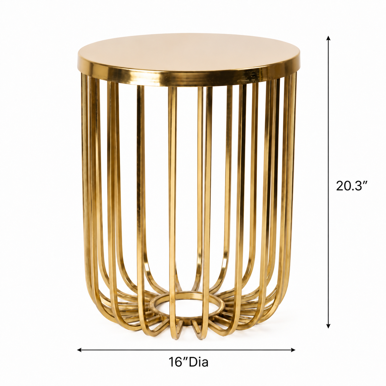 Round Pedestal End Table
