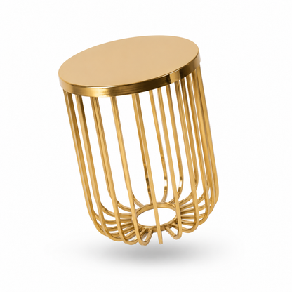 Round Pedestal End Table