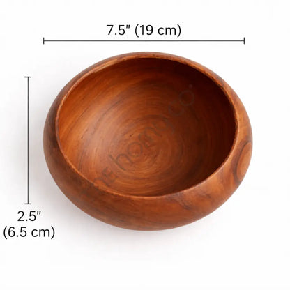 Handcrafted Wooden Serving Bowl – Natural Wood Salad Bowl - Wooden Bowl