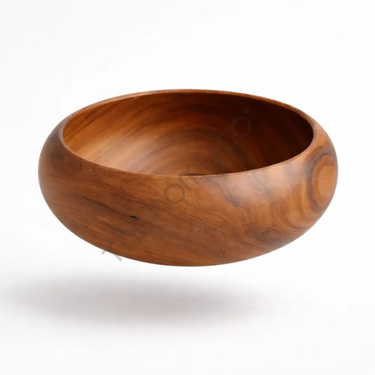 Handcrafted Wooden Serving Bowl – Natural Wood Salad Bowl - Wooden Bowl