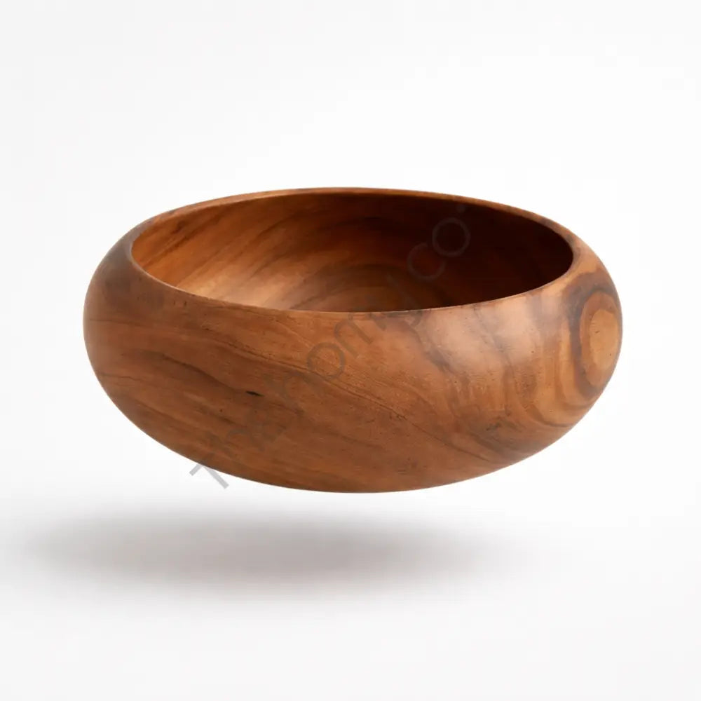 Handcrafted Wooden Serving Bowl – Natural Wood Salad Bowl - Wooden Bowl