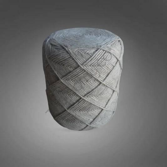 Handwoven Chevron Design Pouf Floor Seating Stool for Living Room - Poufs