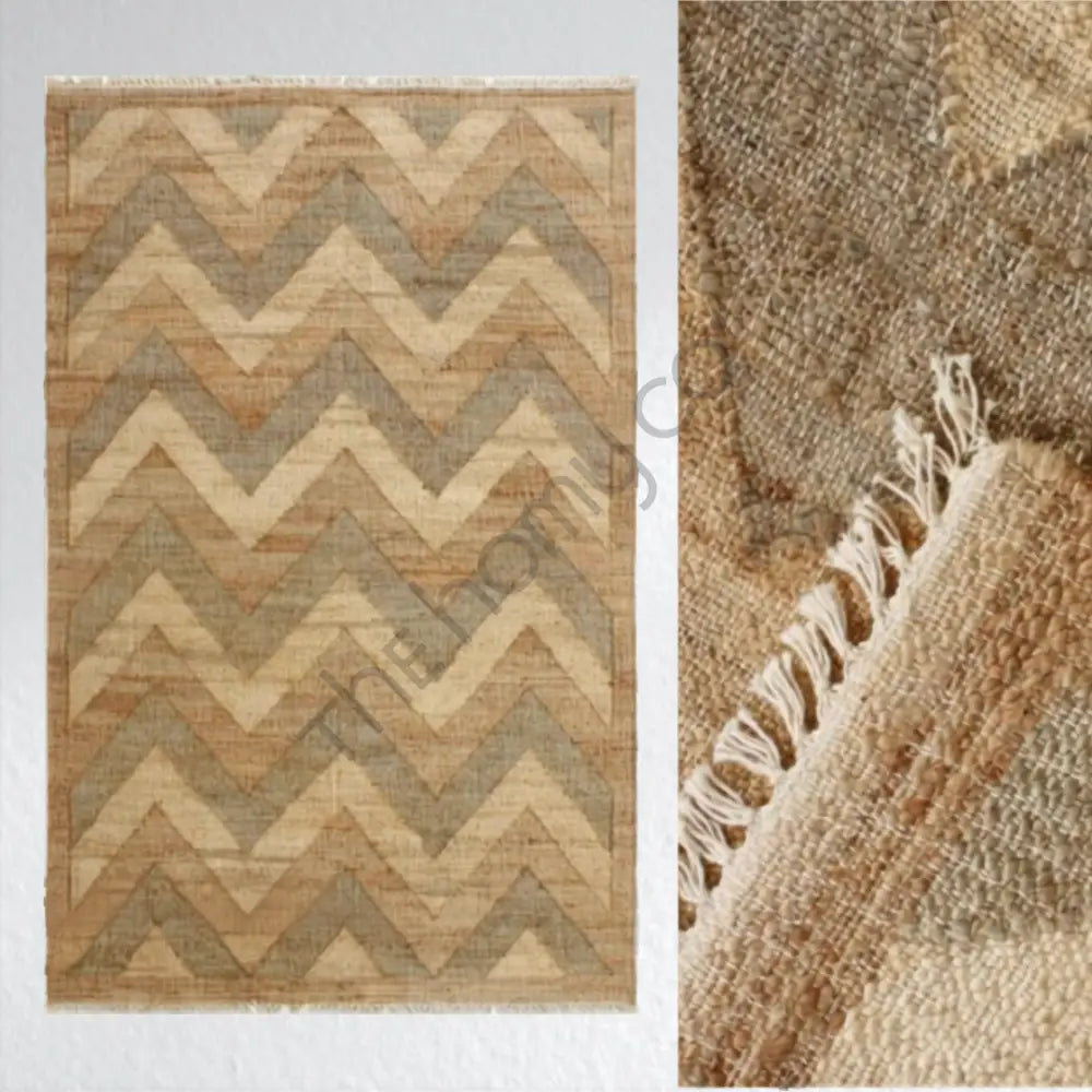 Handwoven Jute Kilim Rugs | Eco Friendly Jute Kilim Carpet - Rugs