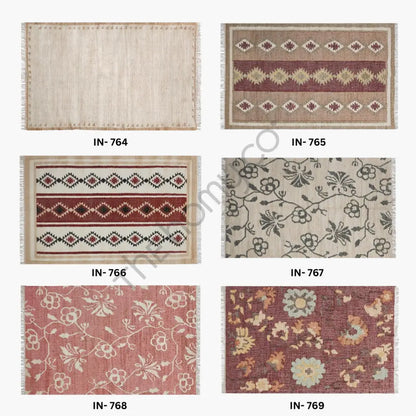 Handwoven Jute Kilim Rugs | Eco Friendly Jute Kilim Carpet - Rugs