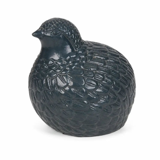 Modern glossy black ceramic bird-shaped flower vase and planter for home decor.