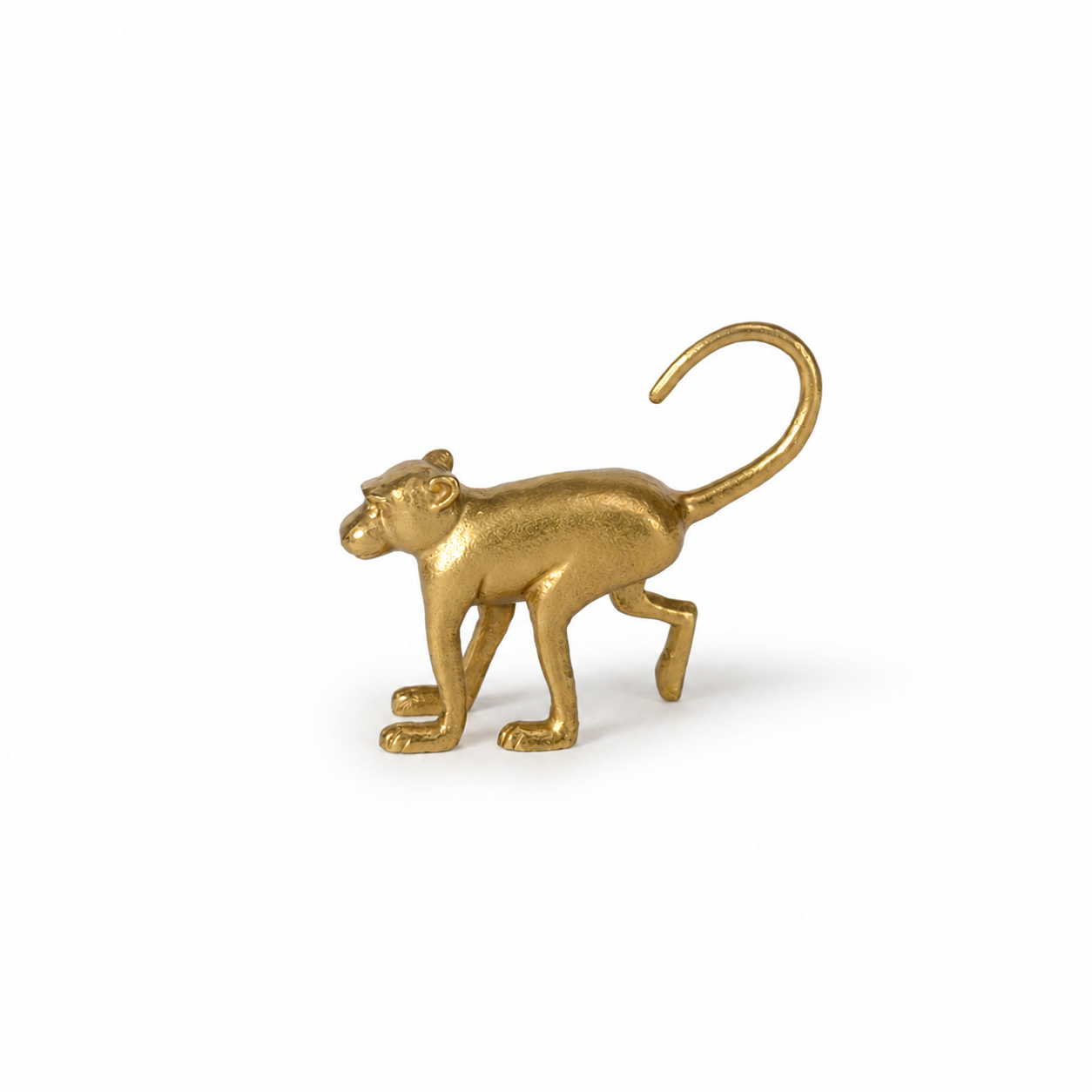 Gold Monkey Figurine