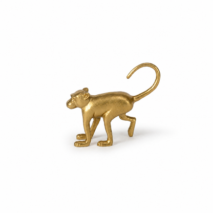 Gold Monkey Figurine