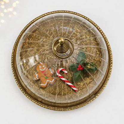 Oval Cake Stand with Glass Dome Lid - Cake Stands
