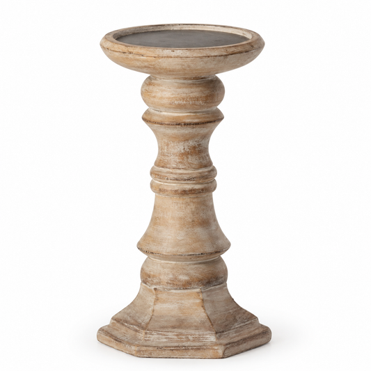 Vintage Pillar Candle Stand Decor