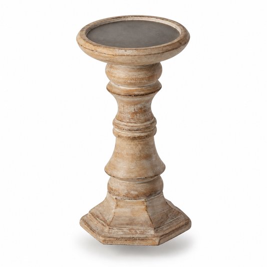 Vintage Pillar Candle Stand Decor