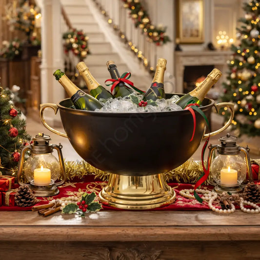 Premium Metal Ice Bucket | Wine & Champagne Chiller for Parties Weddings & Events - Buckets