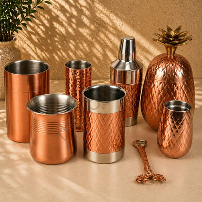 Stainless Steel Lined Barware Set with Trays Holders etc. | Customisation Available - Bar
