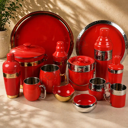 Stainless Steel Lined Barware Set with Trays Holders etc. | Customisation Available - Bar