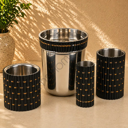 Stainless Steel Lined Barware Set with Trays Holders etc. | Customisation Available - Bar