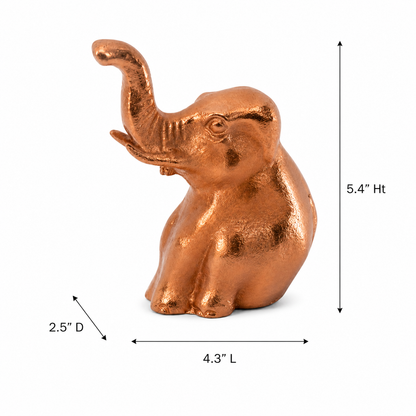 Rose Gold Elephant Figurine