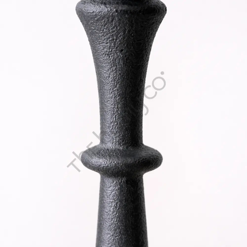 Traditional Black Candle Holder Set | Metal Taper Candle Stand for Dining Table Decor - Candle Holders