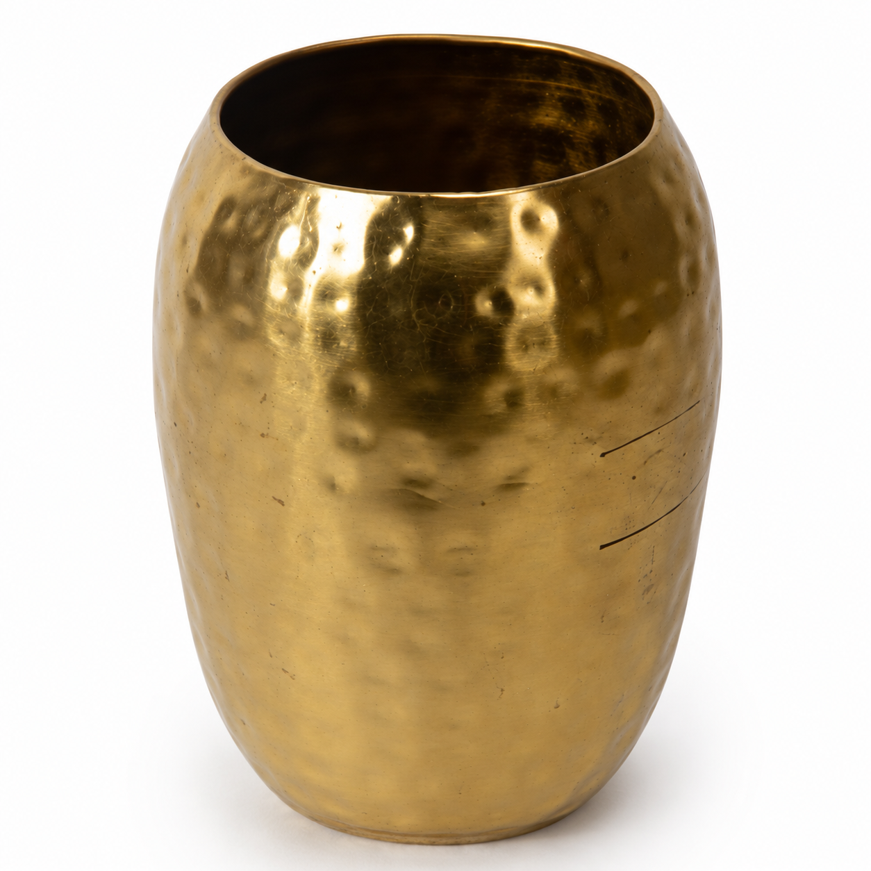 Hammered Gold Vase