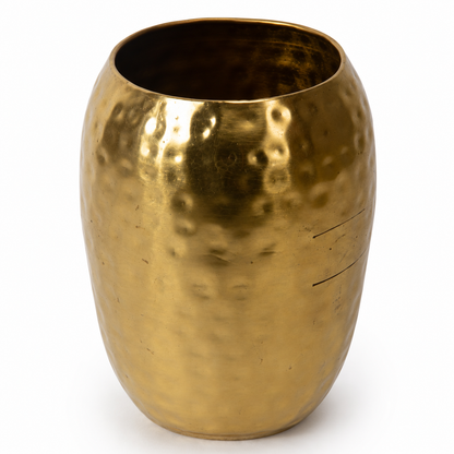Hammered Gold Vase