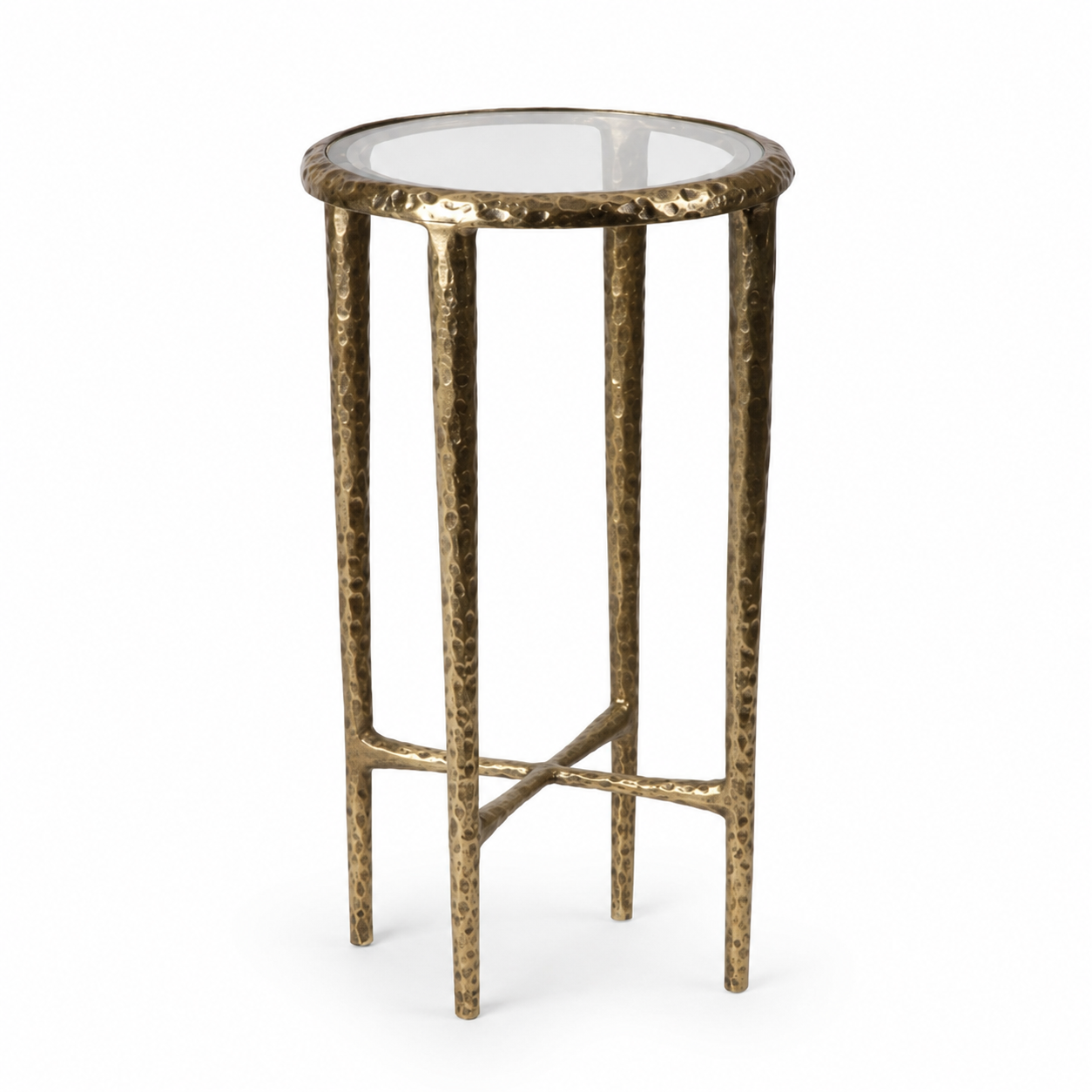 Metal & Glass Side Table