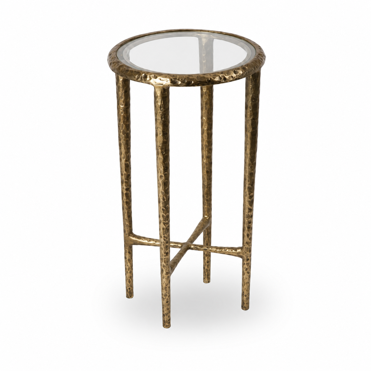 Metal & Glass Side Table